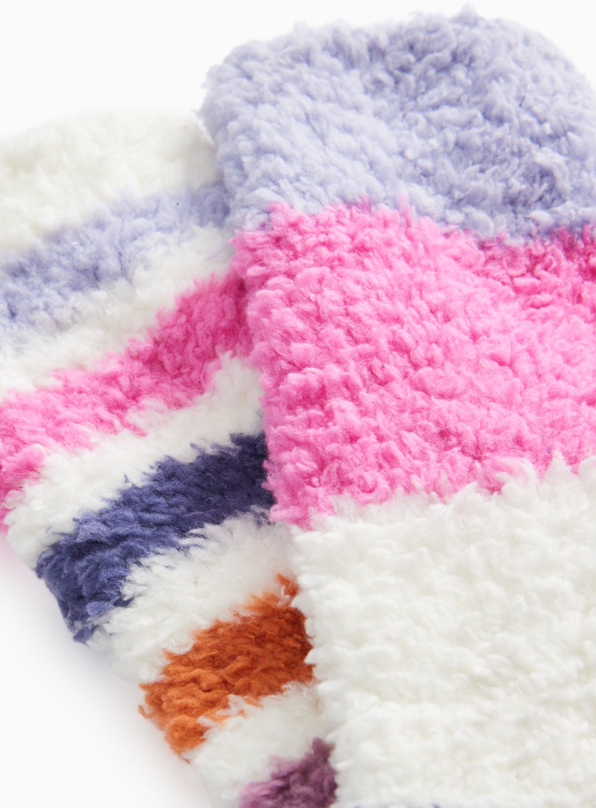 Bright Super Fluffy Cosy Ankle Socks 2 Pack 4-8 - Image 2 thumbnail